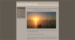 Desktop Screenshot of lambtonfishinganddiving.com