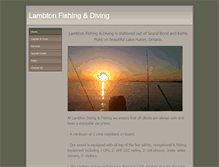 Tablet Screenshot of lambtonfishinganddiving.com